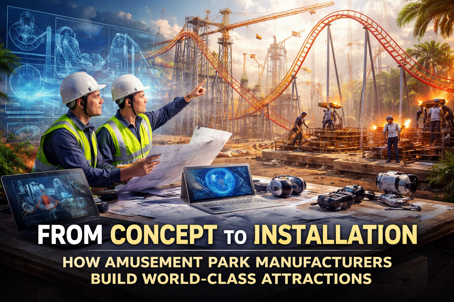 From Concept to Installation: How Amusement Park Manufacturers Build World-Class Attractions